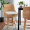 Baxton Studio Bella Modern Bohemian Natural Brown Rattan Counter Stool 228-13090-ZORO - alternate 5